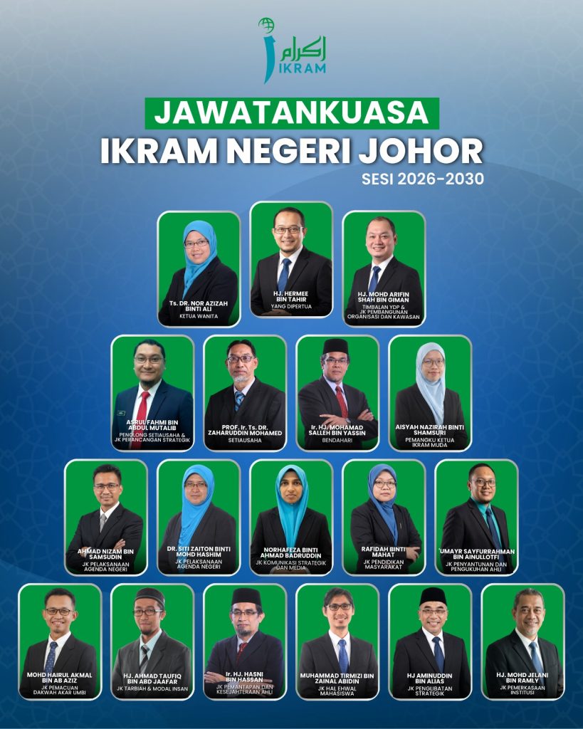 Jawatankuasa IKRAM Negeri Johor Sesi 2026-2030
